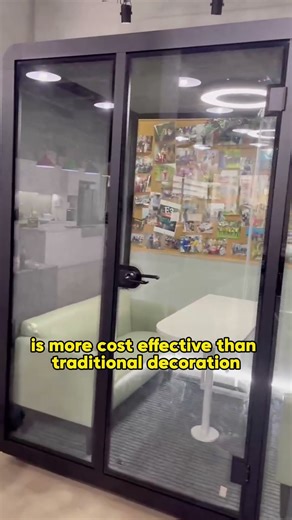 Soundproof booths are more cost-effective than traditional soundproofing renovations.