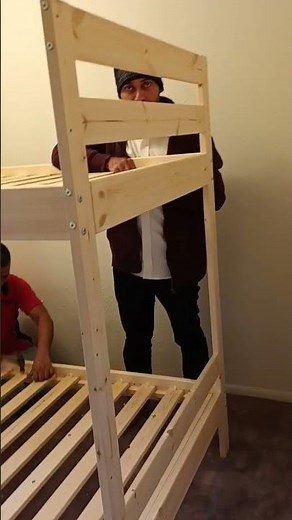 Assembled our Double deck bed from ‎@IKEA