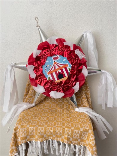 Circus-themed Star-shaped Piñata - Fun Party Decor - Etsy