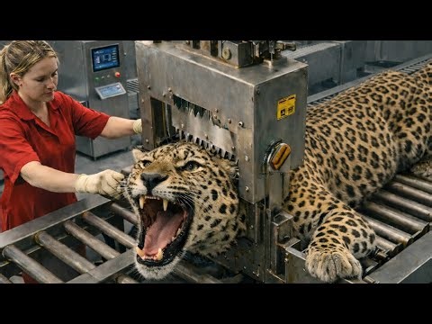 Inside Modern Leopard Leather Factory: From Raw Leopard Skin to High-End Fashions