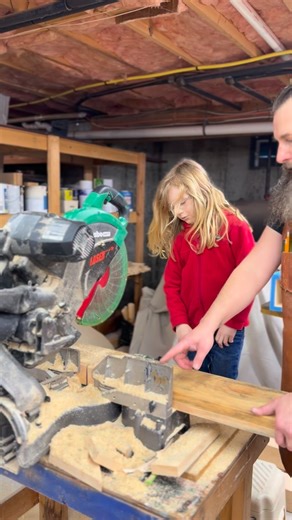Learning how to use the miter saw. | STEM Cell Robotics