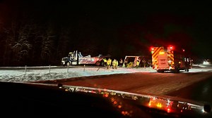 Semi crashes into jackknifed semi on NB US-131, 1 injured