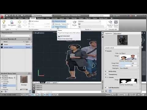 How to Make AutoCAD Cutout Texture