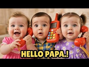 Hello Papa! 👶📞 Cutest Babies Calling Papa | Try Not To Smile
