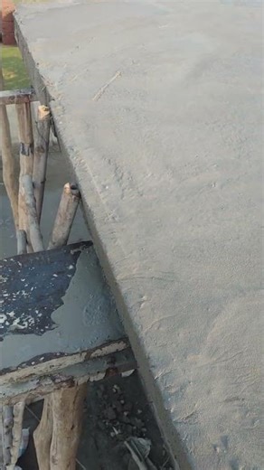 Freshly concrete casted RCC slab. #civilengg #rccslab #construction #civilwork #slab #concrete