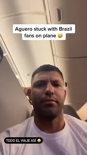 Aguero's Hilarious Encounter with Brazil Fans on Plane