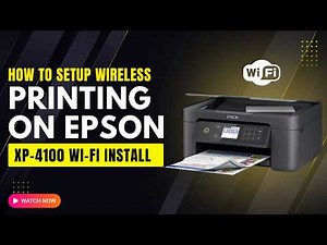 How to Setup Wireless Printing on Epson XP 4100 Wi Fi Install