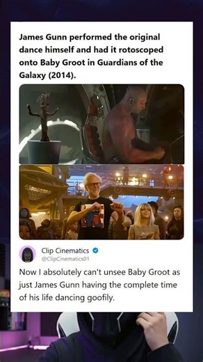 Guardians of the Galaxy 2014 James Gunn Rotoscoped His Dance Moves Onto Baby Groot