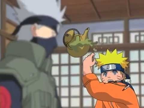 Naruto - kakashi's hand slipped