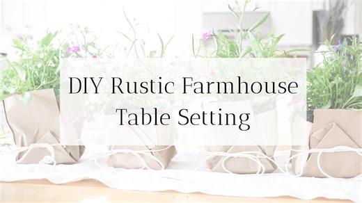 Decorate with me rustic spring garden tablescape DIY flower pot centerpiece tutorial