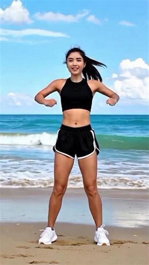 Ocean Breeze Aesthetic Workout Challenge #BeachWorkout #FitnessMotivation #SummerBody