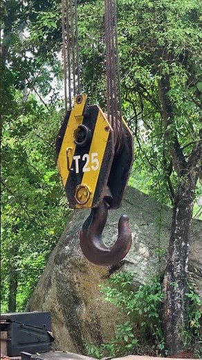 25-Ton Crane Main Hook Block in Action 🚧 Heavy Lifting Precision | #crane #automobile #ton # hook