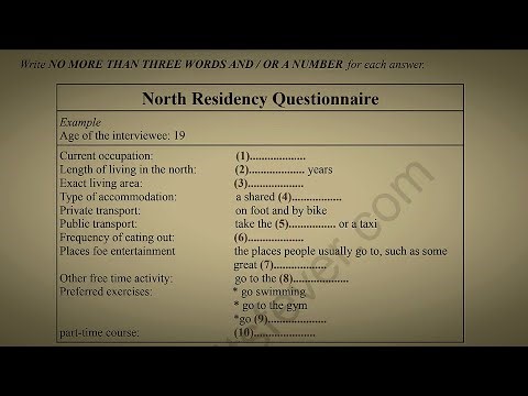 North residency Questionnaire HD AUDIO 1080p listening