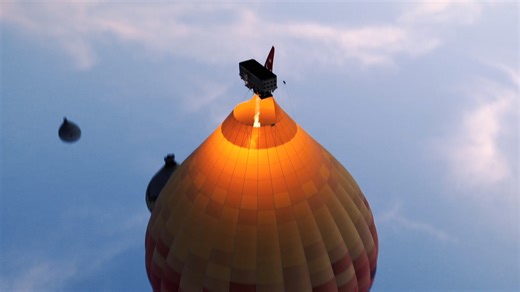 Hot air balloons by first person view drones, part 3