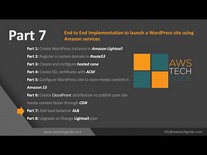 Part 7 - AWS Load balancer configuration in Amazon Lightsail