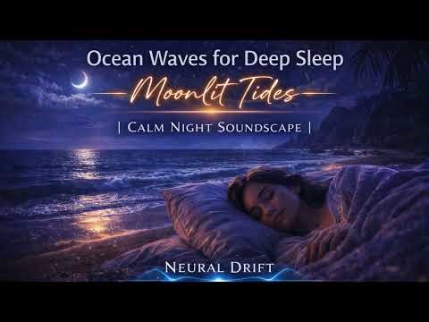 Falling Asleep to Moonlit Tides – Soothing Ocean Wave Soundscape