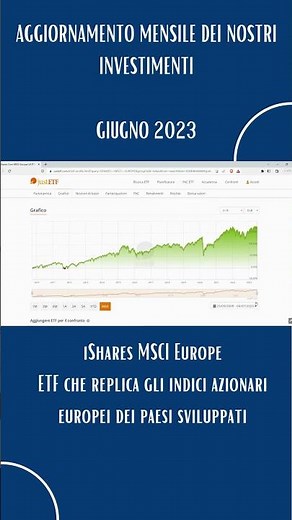 ETF AZIONARIO EUROPEO | iShares MSCI Europe