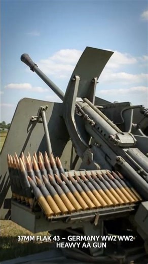 FlaK 43 — German 37 cm was a late‑war rapid‑fire anti‑aircraft gun