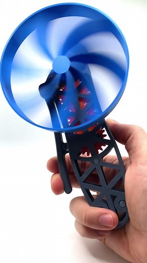 3D Printed Hand-Powered Fan: No Batteries, No Electronics!