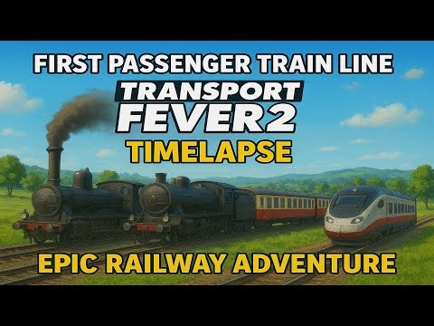 First Passenger Train Line in Transport Fever 2 | Epic Railway Adventure