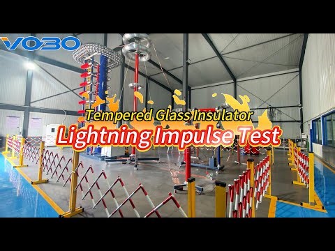 Lightning impulse test for glass insulators