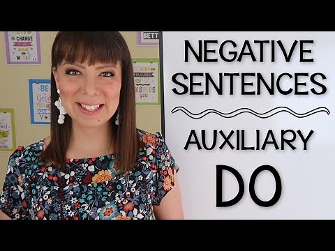 ORACIONES NEGATIVAS CON DO Y DOES - PART 1