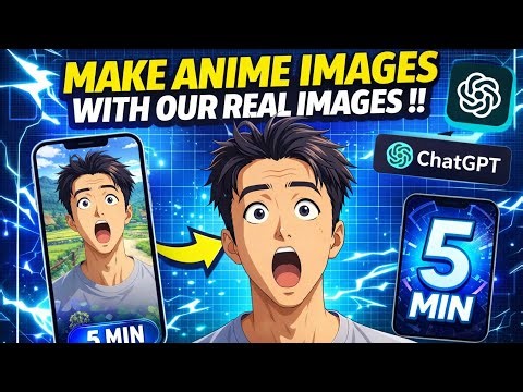 Make Anime Images From Real Photos 😱 | ChatGPT Trick (5 Min)