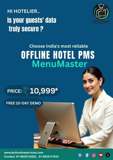 India's Best Hotel Management Software | Hotel PMS | MenuMaster #hotelsoftware #hotelpms #software