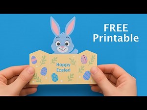 DIY Easter Bunny Craft with Free Printable | Print at Home with Epson EcoTank - Videos For Kids
