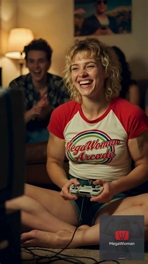 🔥Massive Arms Gamer Girl Levels Up At Game Night With Friends🎮💪