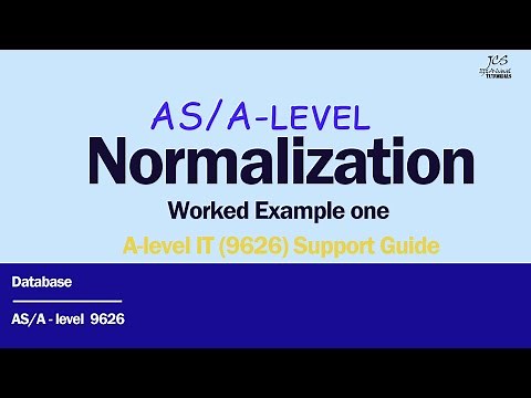 Normalization Made Easy | AS/A-Level IT (9626) Worked Example