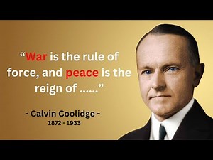 Calvin Coolidge Nothing in the World Can Take the Place of Persistence | Wisdom of Calvin Coolidge