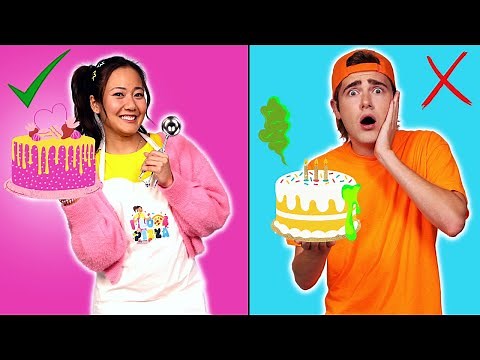 Ellie VS Jimmy In BAKING a Cake CHALLENGE | The Ellie Sparkles Show