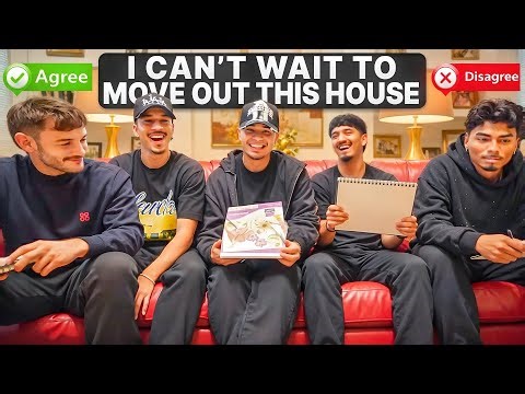 5 ROOMMATES PLAY AGREE TO DISAGREE!! (things get awkward…)