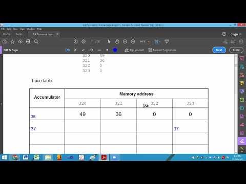 Processor Fundamentals P1 CS (Past Paper Practice)