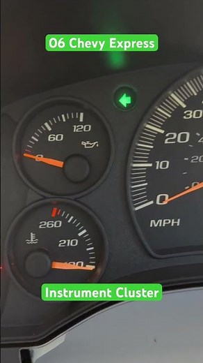 Chevy Express GMC Savana Van Truck gauge cluster rebuild programming lighting stepper motors