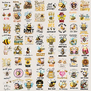 Cute Bee Cliparts, Digital File, Queen Bee, Funny Png, Honey Bee, Bee Kind, Bee Graphics, Bundle Sublimation, Bee Images, Commercial Use - Etsy