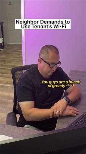 Neighbor Demands To Use Tenant’s Wi-Fi #landlordproblems #tenantissues #neighborproblems #propertymanagement #realestatelife (DISCLAIMER: This is a skit based on a true story)
