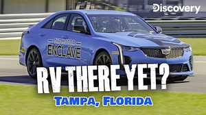 We take you to Tampa at the RV Super Show in this week's episode on Discovery . . . we learn about new products hitting the RV market, and hit our max steps each day walking the show. Our first night there, we make a special trip to Gator Ford for a fun evening with fellow RVers. We then head over to Clearwater for a factory tour of Lithionics, lithium batteries never looked so good, talk about impressive. To let off a little steam and have a scream, we visit The Motor Enclave for some racing ac