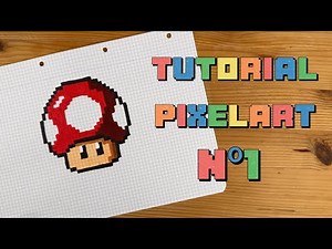 tutorial PIXEL ART champiñón MARIO BROS