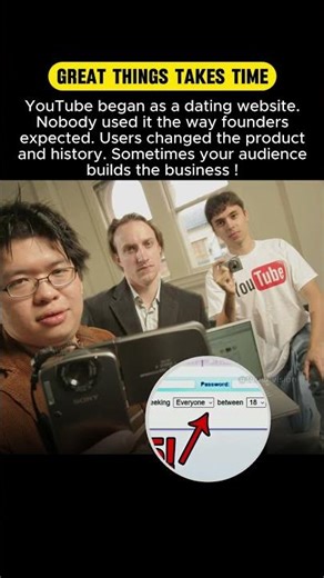 This Mistake Accidentally Built YouTube ! #shorts #startup #motivation