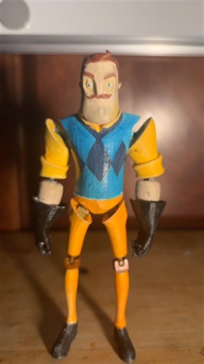 My custom, hello neighbor action figure #actionfigure #custom ￼
