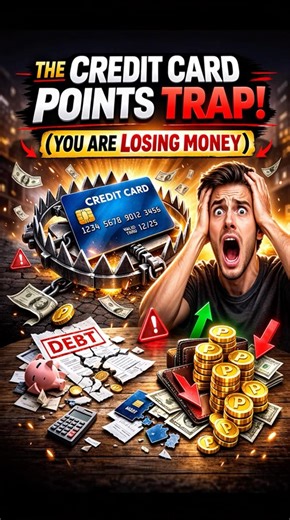 The Credit Card Points Trap (You Are Losing Money) 💳🪤#Shorts #CreditCards#Money #Finance