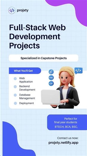 🚀 “From Frontend to Backend – Build Smarter with Full-Stack Projects! 💻🔥 | Final Year Projects 2025#