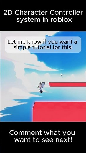 Roblox Studio Easy 2D Character Controller System 🎮 #roblox #gamedevblog #devlog #robloxstudio