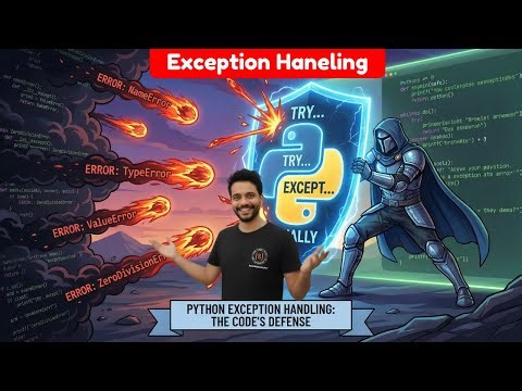 Python Errors Masterclass 🔥 | Exception Handling + Try Except Finally (Hindi)
