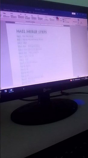 Create a Mail merge steps.....