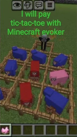 how to play tic-tac-toe with evoker in Minecraft