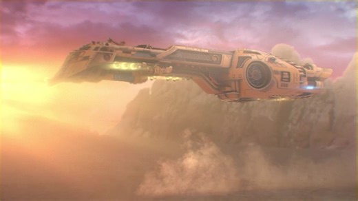 Sci-Fi Spaceship Takeoff – CGI/Live-Action Integration, Black
