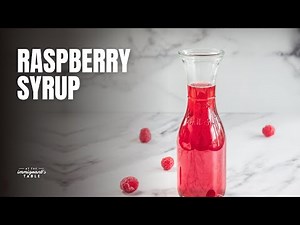 It is so easy to make raspberry simple syrup!
